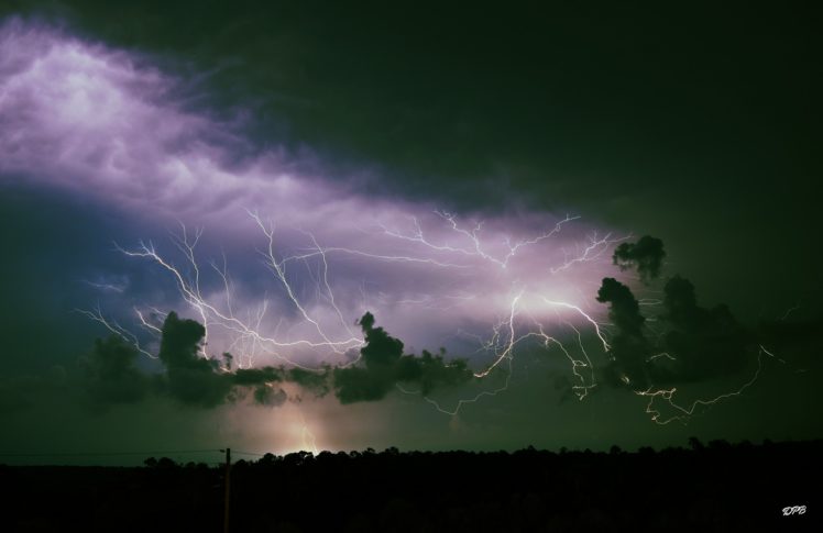 thunder, Storn, Flash, Lightning, Sky, Night, Eclair, Nuit, Foudre, Nature, Walppaper HD Wallpaper Desktop Background
