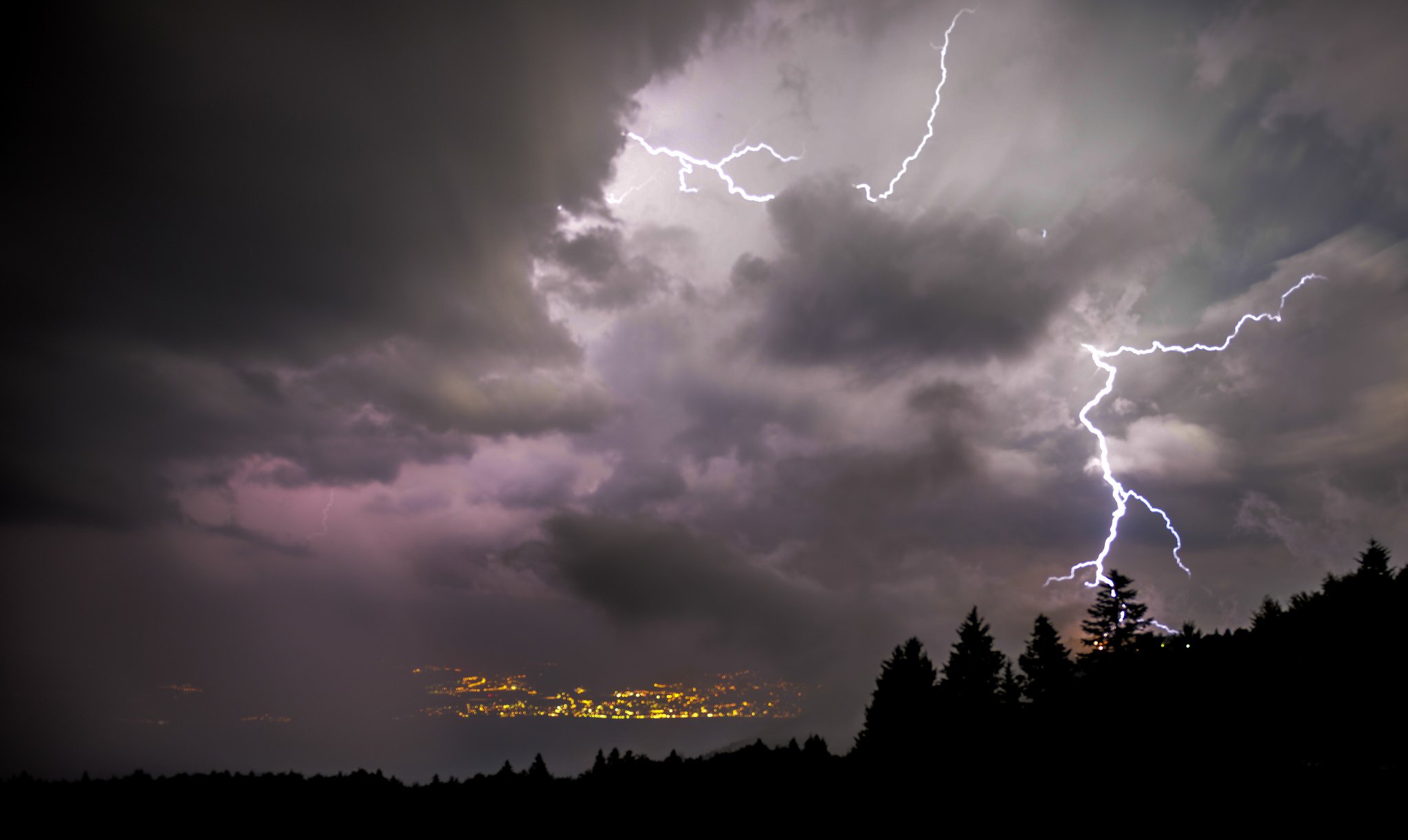 thunder, Storn, Flash, Lightning, Sky, Night, Eclair, Nuit, Foudre, Nature, Walppaper Wallpaper