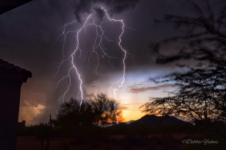 thunder, Storn, Flash, Lightning, Sky, Night, Eclair, Nuit, Foudre, Nature, Walppaper HD Wallpaper Desktop Background