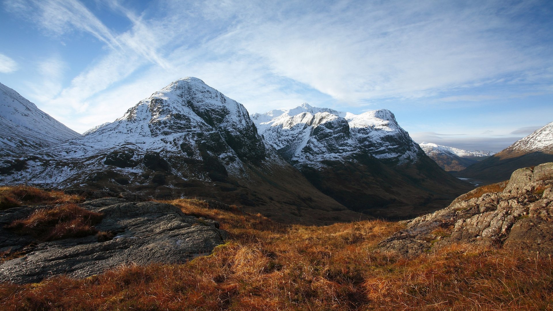 mountains, Nature, Green, Forest, Rocks, Snow Wallpaper
