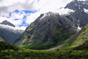 mountains, Nature, Green, Forest, Rocks, Snow