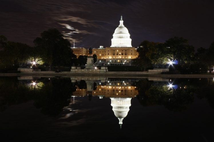 buildings, Monuments, Reflection, States, United, Usa, Washington HD Wallpaper Desktop Background
