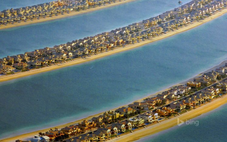islands, Dubai, Houses, Sea HD Wallpaper Desktop Background