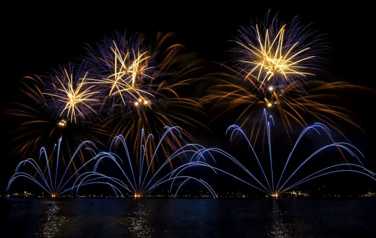 fireworks, Feu, Dand039artifice, Night, Light, Sky HD Wallpaper Desktop Background