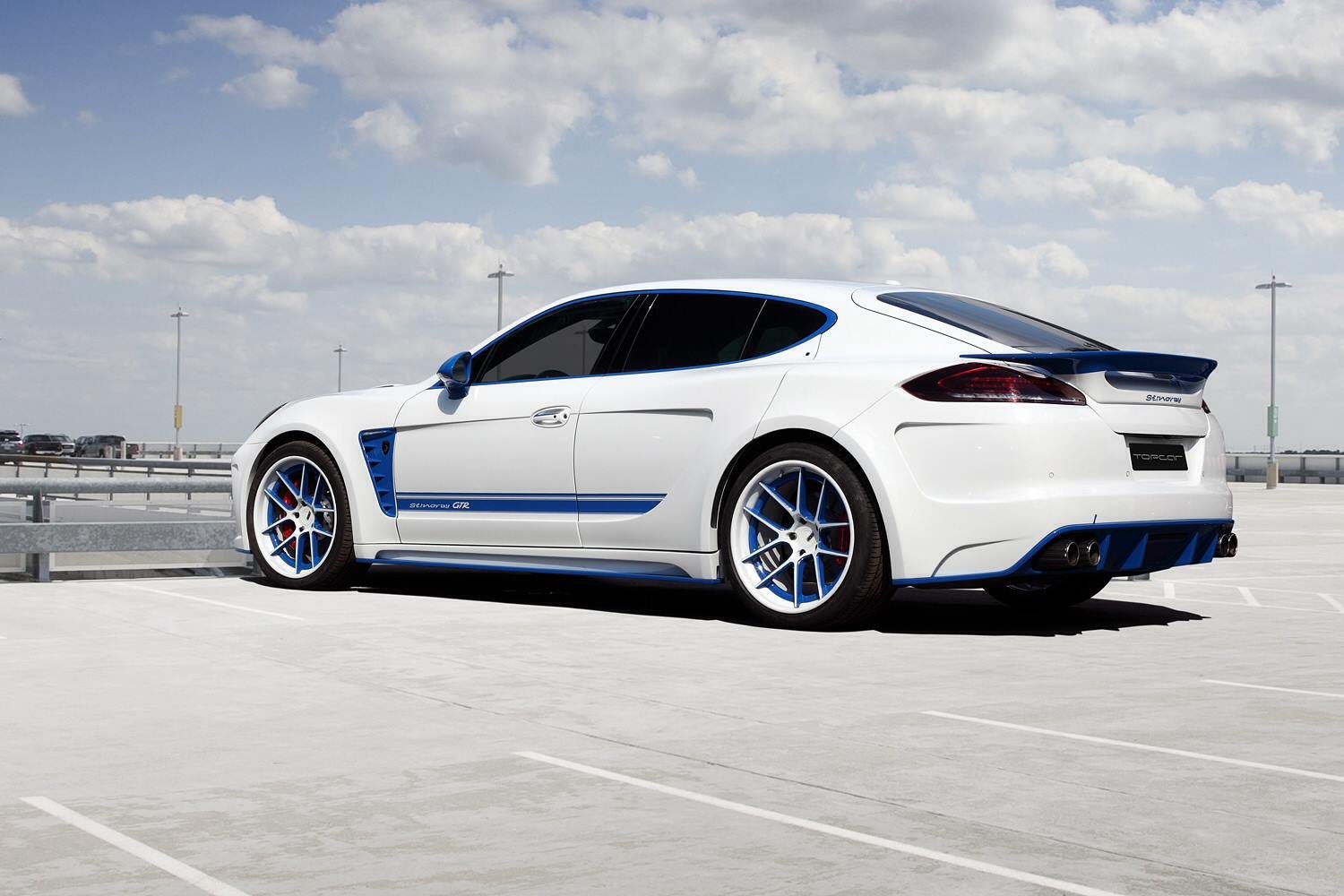 Porsche Panamera Tuning белая