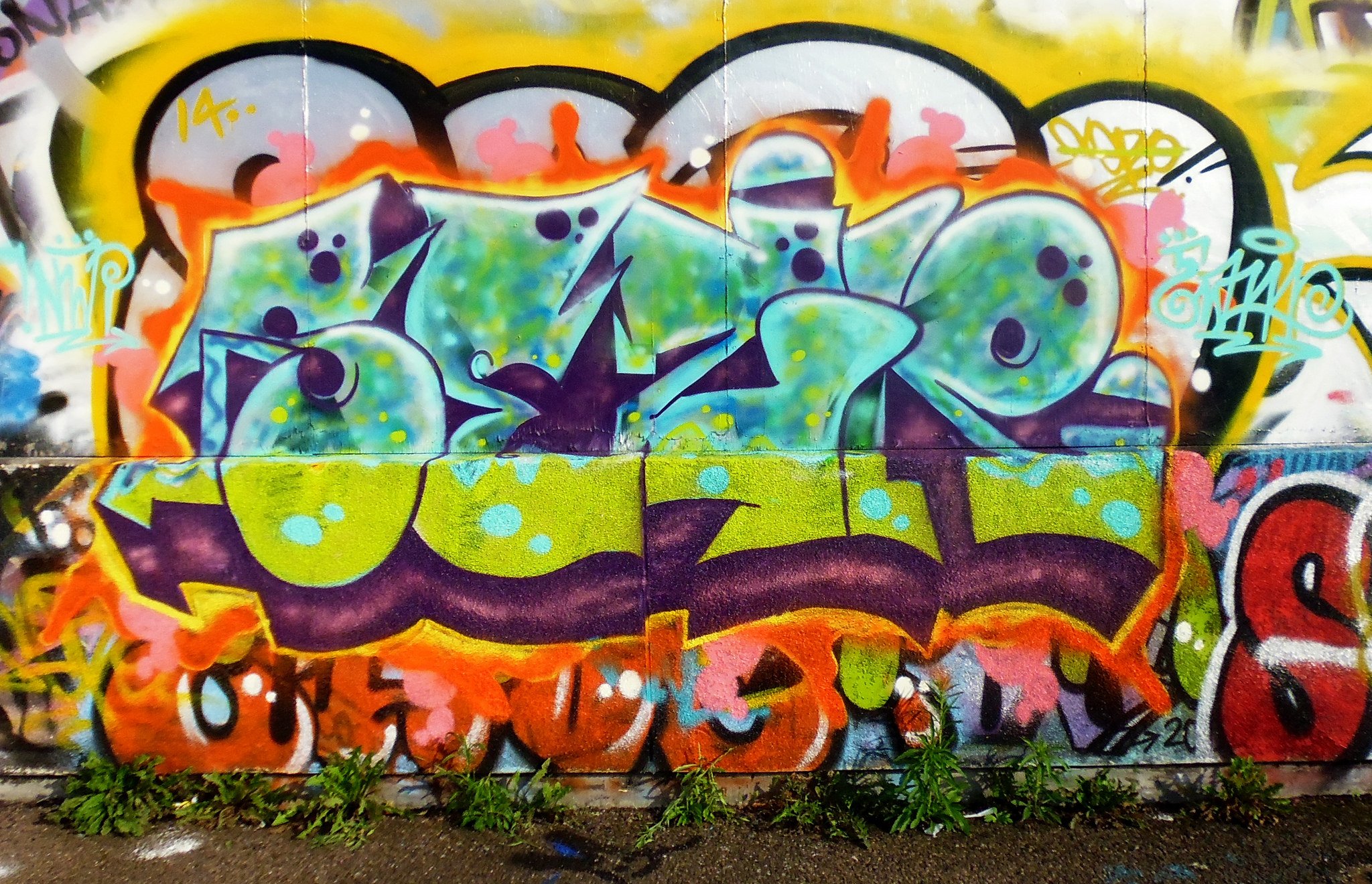 Граффити цветные