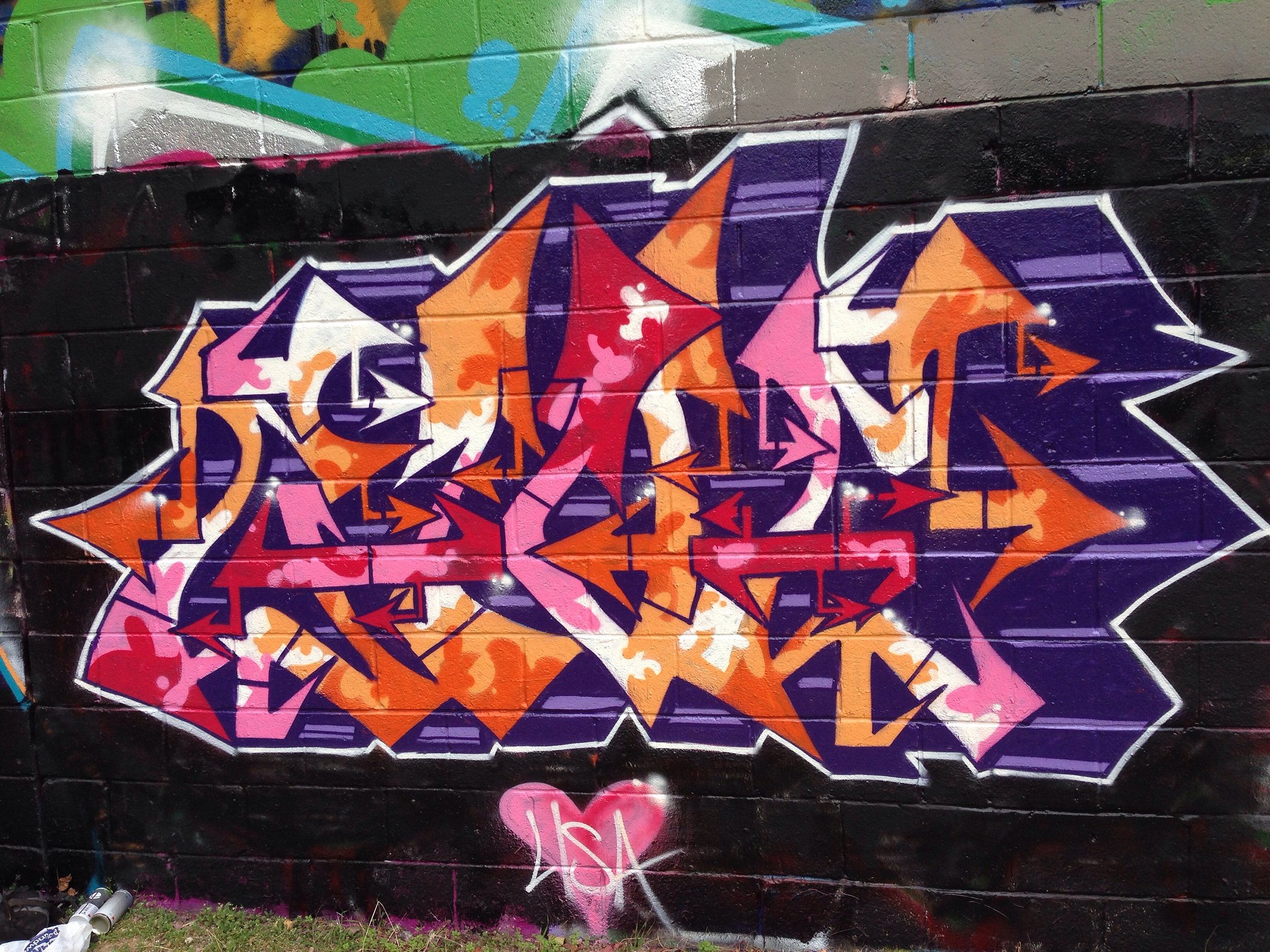 Сочетание цветов в граффити