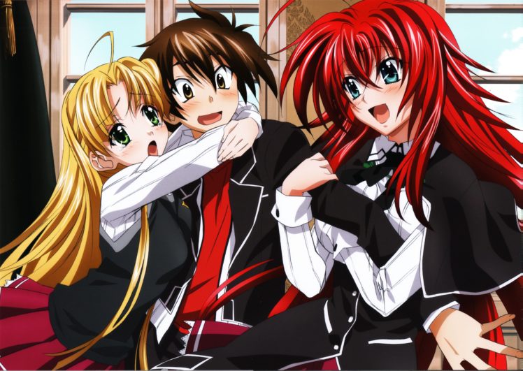 tnk, Highschool, Dxd, Highschool, Dxd, Visual, Collection, Hyoudou, Issei, Rias, Gremory, Asia, Argento HD Wallpaper Desktop Background