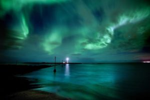 aurora, Borealis, Northern, Lights, Sky, Lighthouse