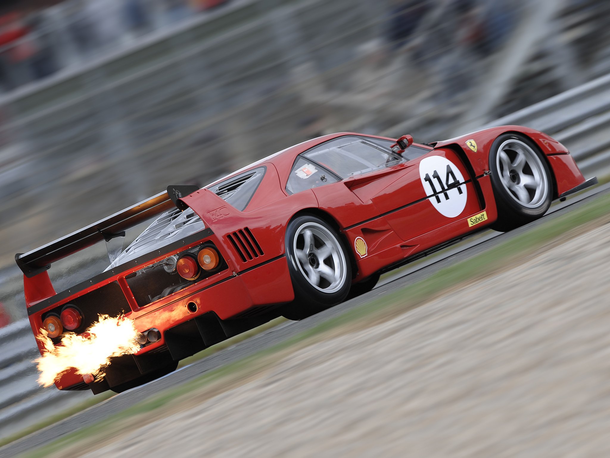 1988, Ferrari, F40, L m, Michelotto, Supercar, Race, Racing Wallpaper