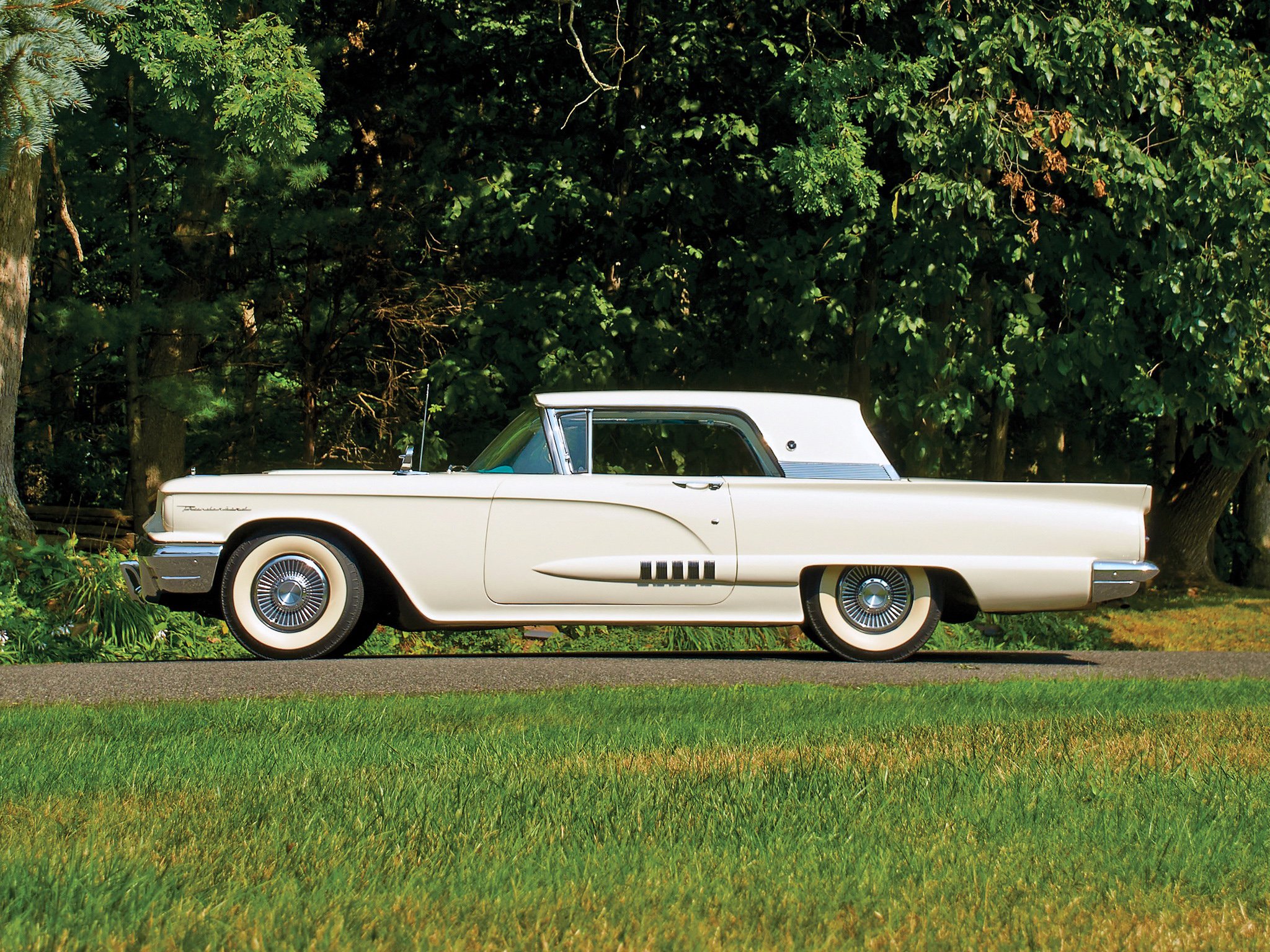 1958, Ford, Thunderbird, Hardtop, Coupe,  63a , Luxury, Retro Wallpaper