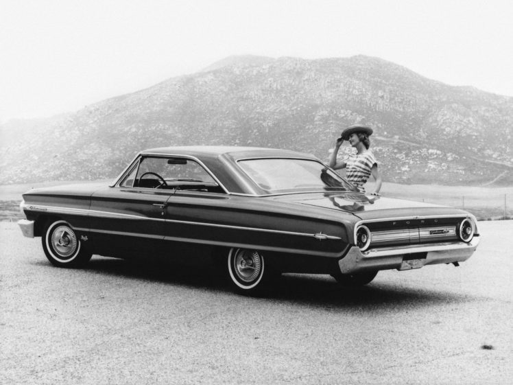 1964, Ford, Galaxie, 500, X l, Club, Victoria, Classic HD Wallpaper Desktop Background