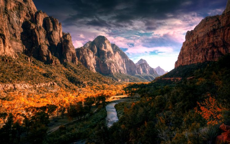 mountains, Nature, Snow, Rocks, Wild, River, Green HD Wallpaper Desktop Background