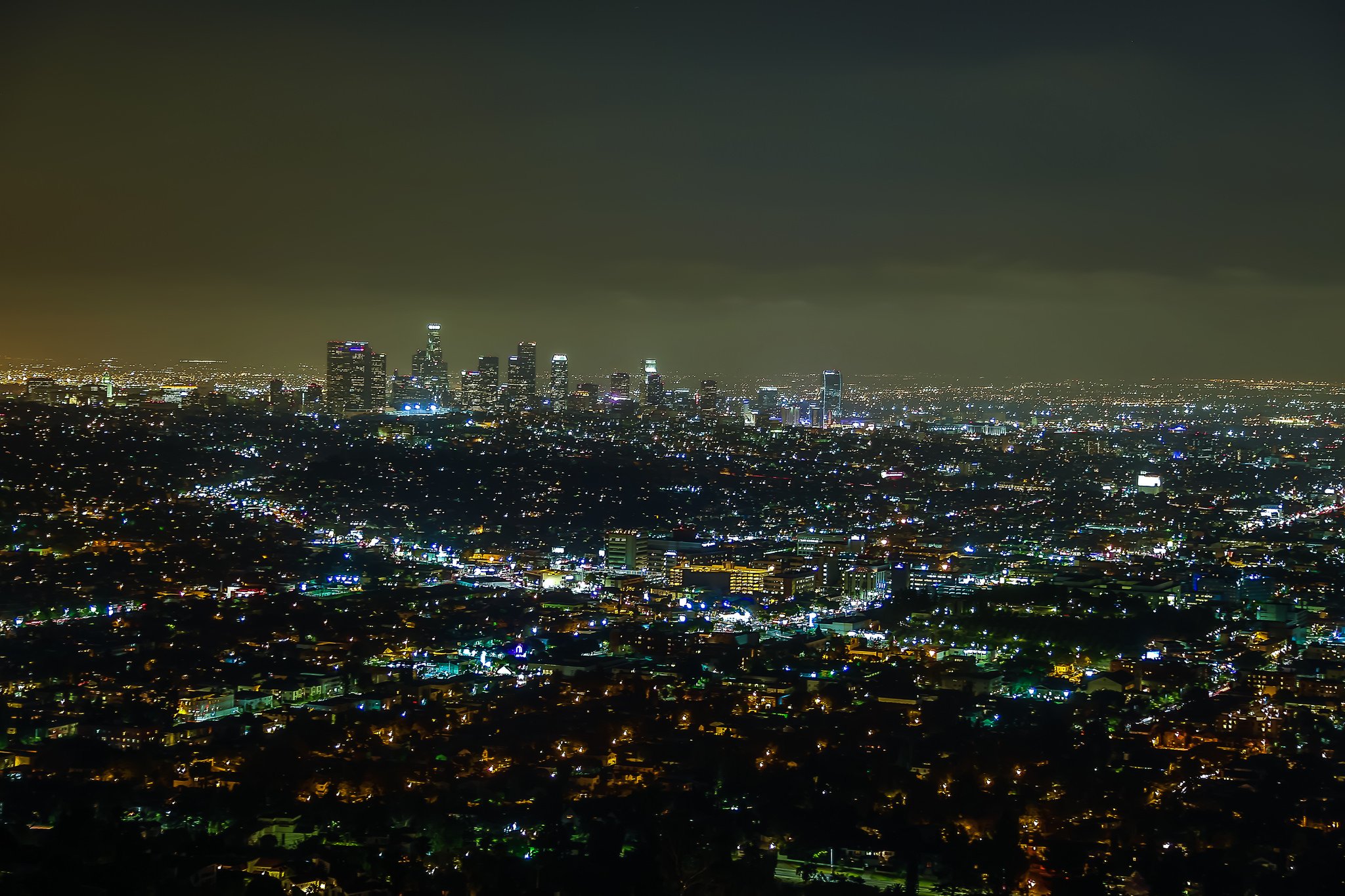 los, Angeles, California, Pacific, Ocean, Beach, Architecture, Buildings, Cities, Lights, Night Wallpaper