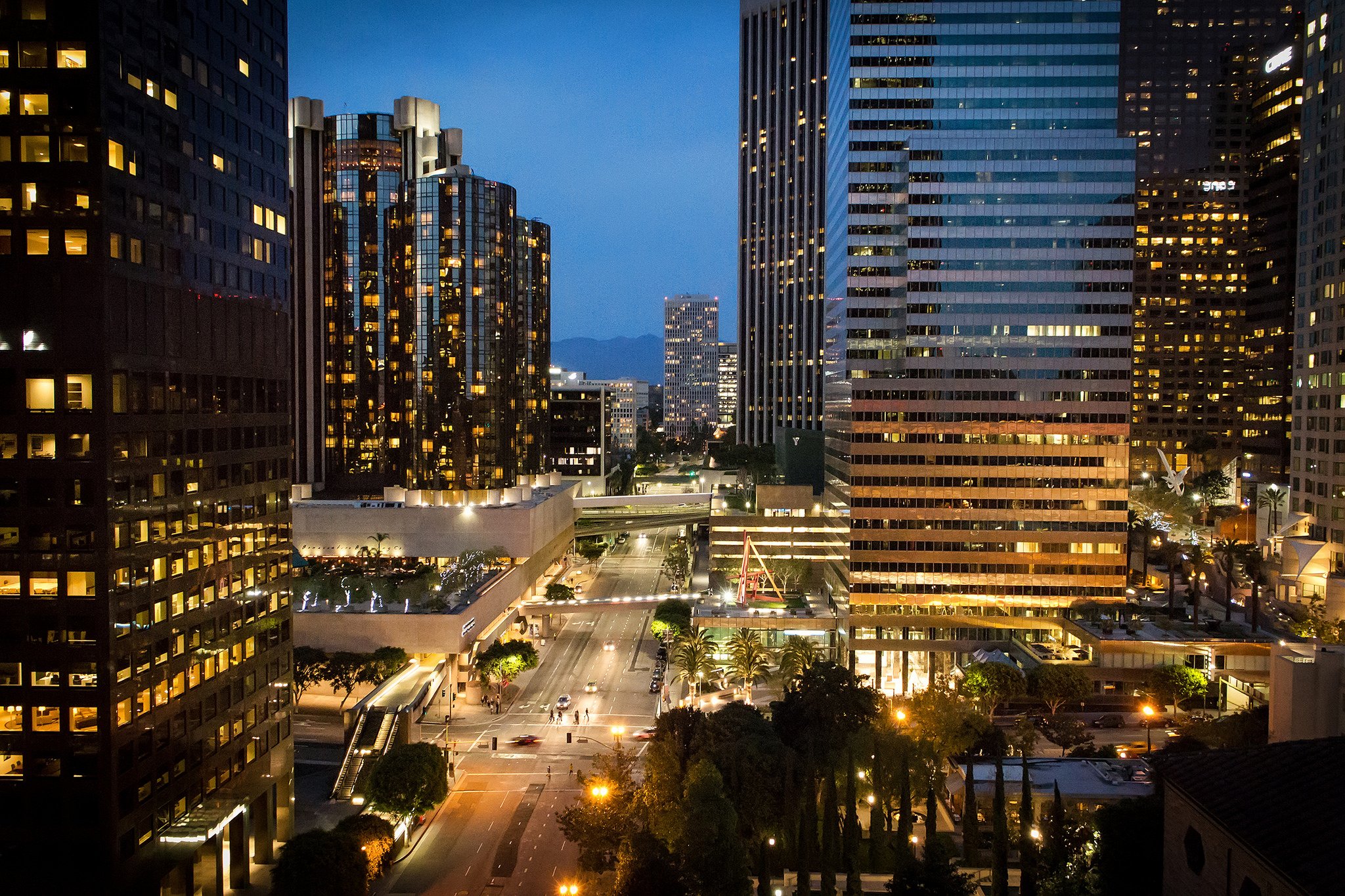los, Angeles, California, Pacific, Ocean, Beach, Architecture, Buildings, Cities, Lights, Night Wallpaper