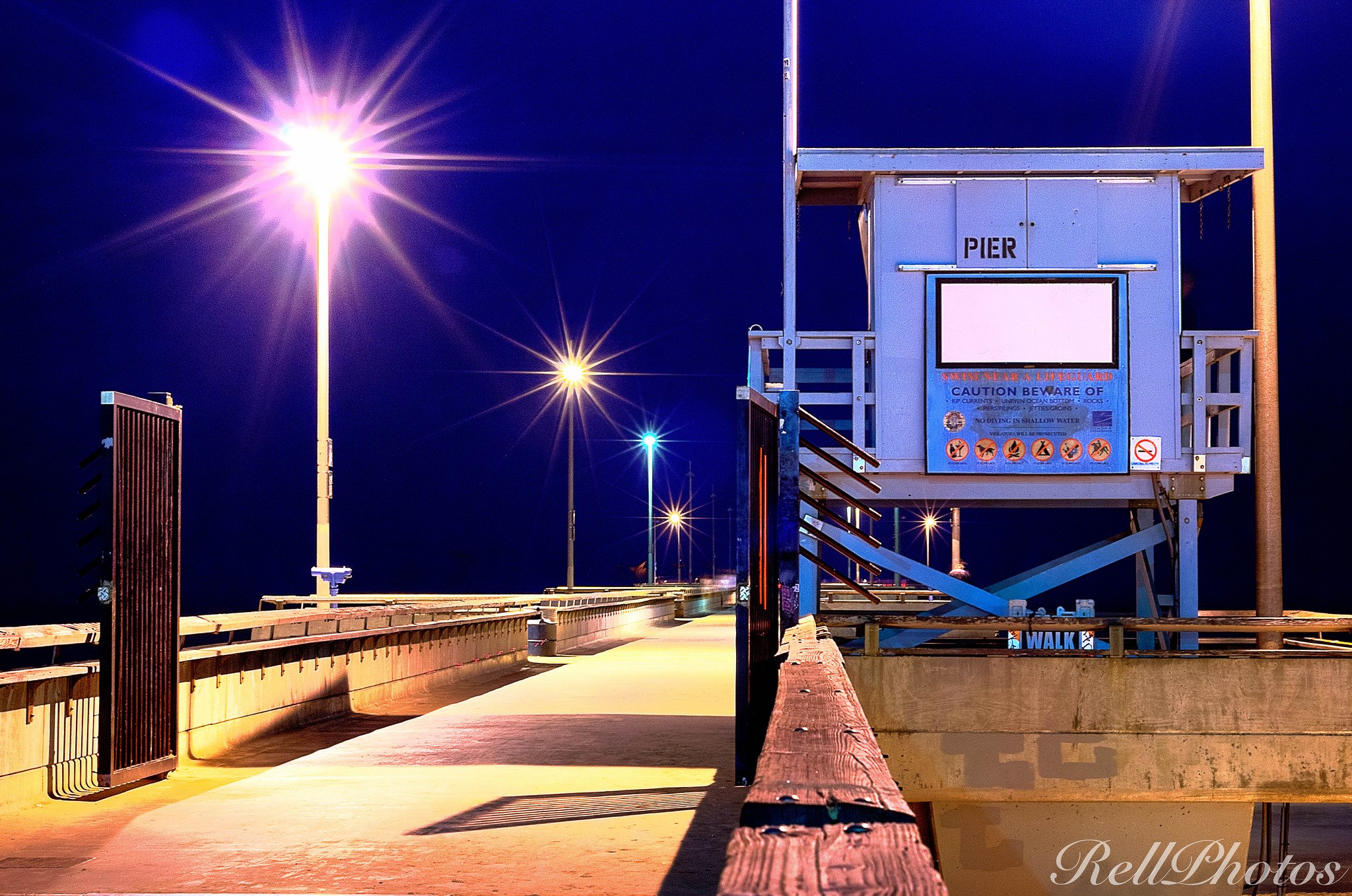 los, Angeles, California, Pacific, Ocean, Beach, Architecture, Buildings, Cities, Lights, Night Wallpaper