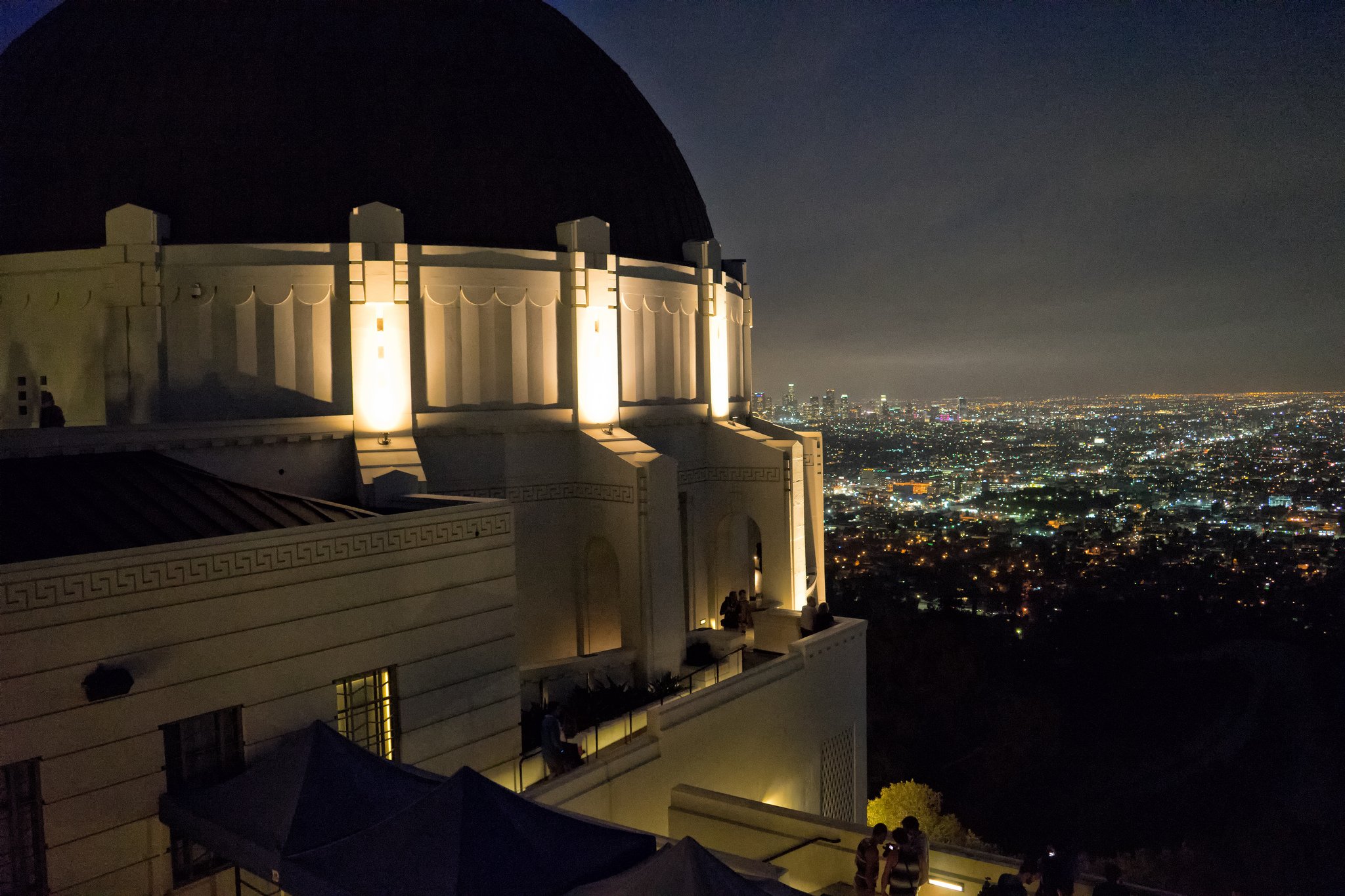 los, Angeles, California, Pacific, Ocean, Beach, Architecture, Buildings, Cities, Lights, Night Wallpaper