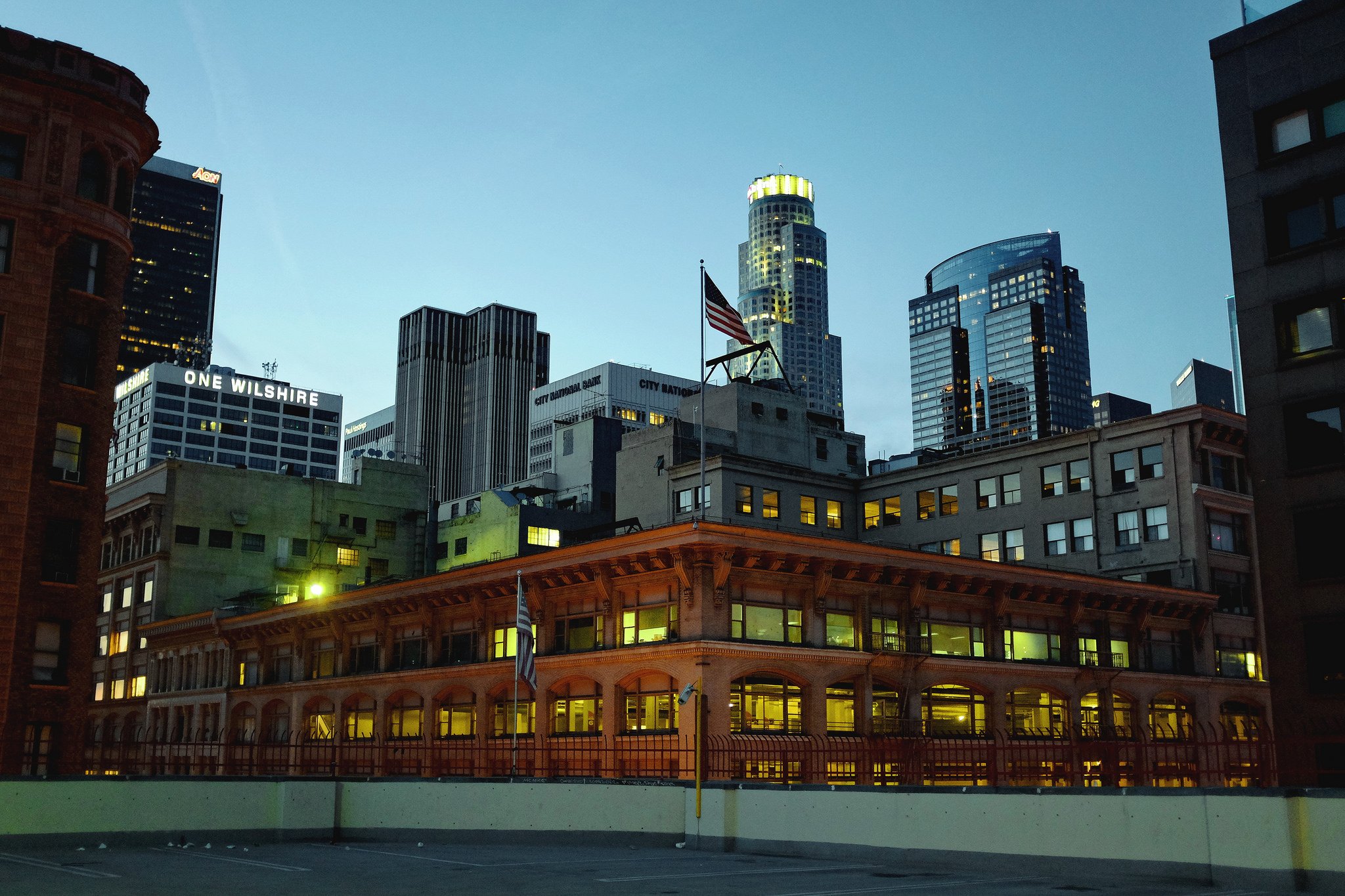 los, Angeles, California, Pacific, Ocean, Beach, Architecture, Buildings, Cities, Lights, Night Wallpaper