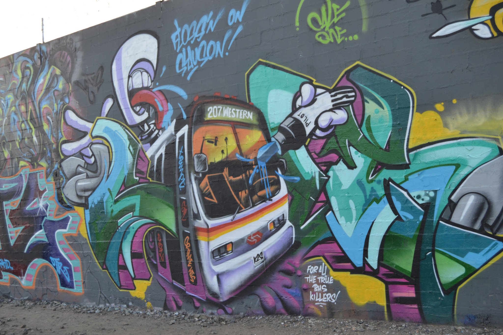 Улица бандитская граффити Лос Анджелес