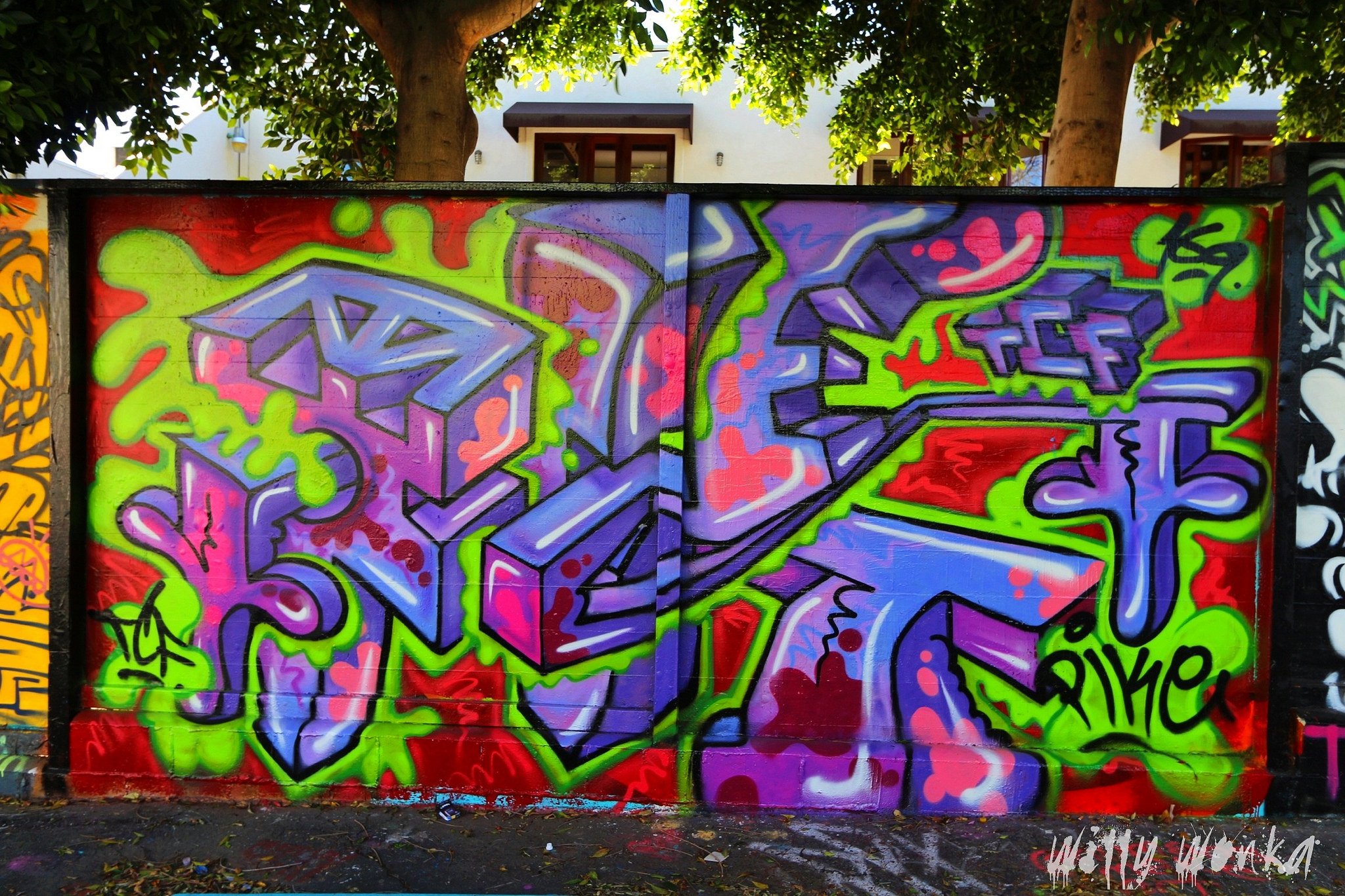 los, Angeles, California, Pacific, Buildings, Cities, Graffiti, Colors, Graff, Wall, Art, Street