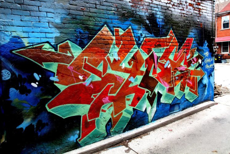 art, Buildings, Cities, City, Colors, Graff, Graffiti, Illegal, Toronto, Canada, Street, Wall HD Wallpaper Desktop Background
