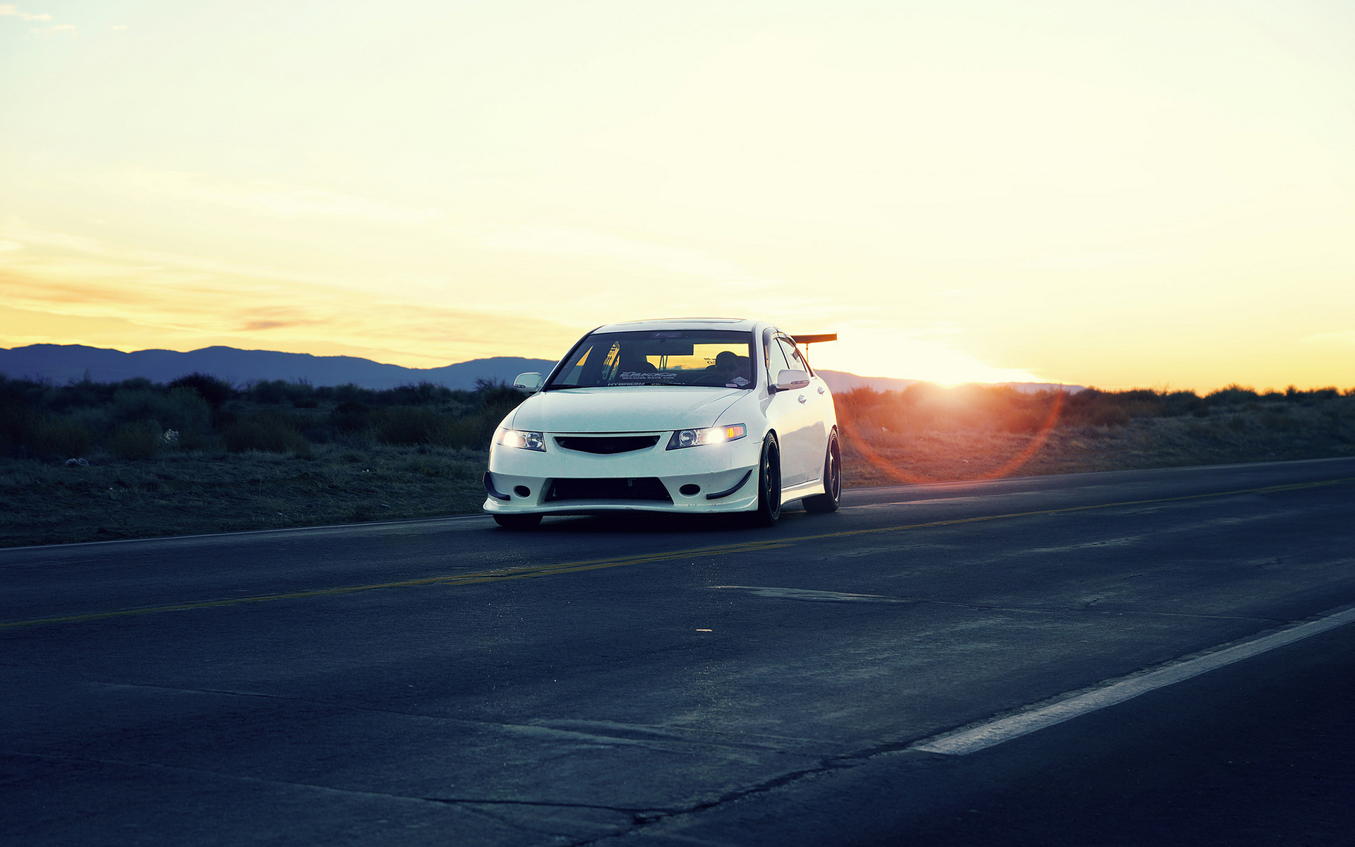 acura, Tsx, Honda, Sunset, Tuning Wallpaper