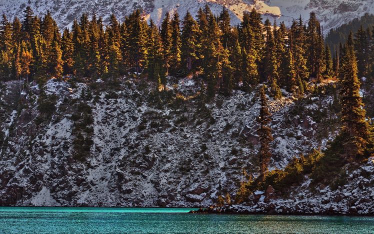 mountains, Wild, Nature, Rocks, Rivers, Lakes, Green HD Wallpaper Desktop Background
