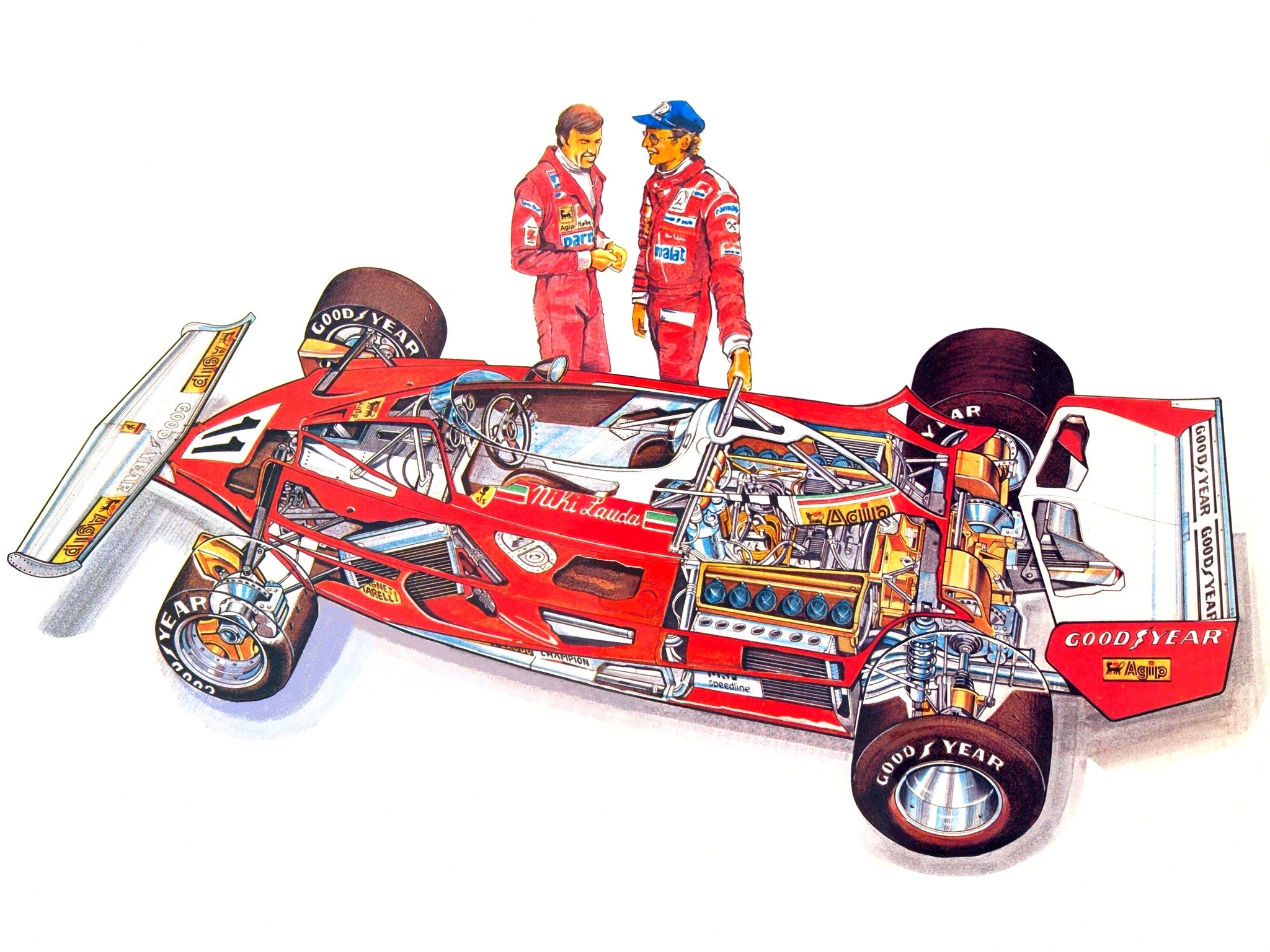 1976 78, Ferrari, 312, T 2, F 1, Formula, Race, Racing Wallpaper