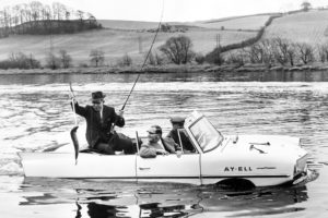 1961, Amphicar, 770, Convertible, Amphibious, Classic, Boat, Fishing, Fish