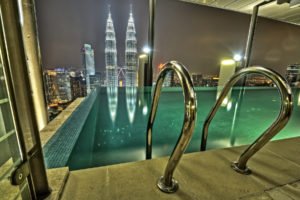 infinity, Pool, Kuala, Lumpur, Buildings, Skyscrapers, Pool, Cities