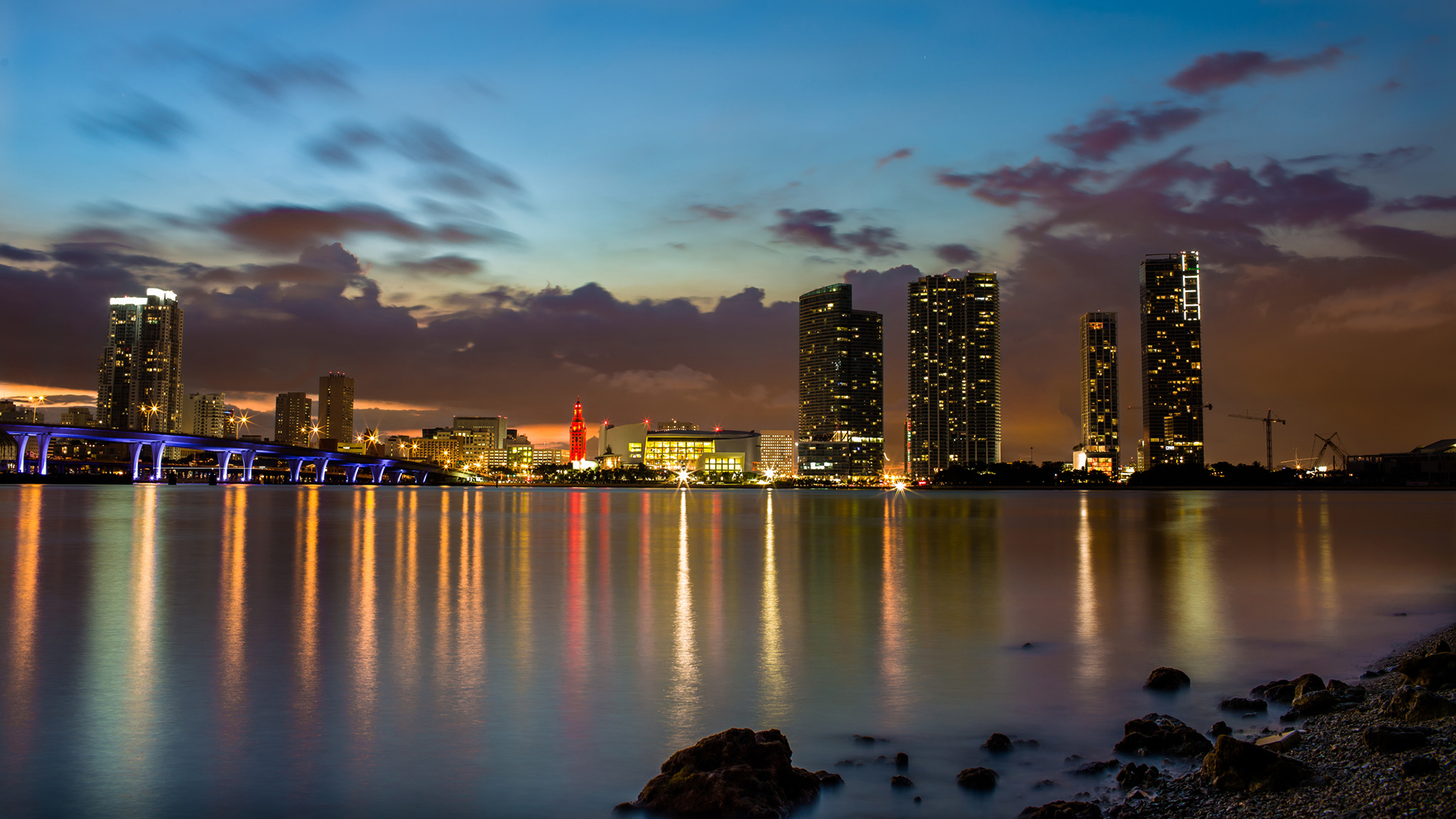 miami, Ocean, Buildings, Skyscrapers Wallpaper