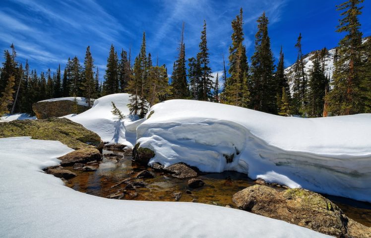 rocky, Mountain, National, Park, Colorado, Winter, Trees, Mountains, Landscape HD Wallpaper Desktop Background