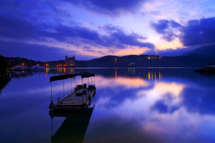 sunrise, Nature, Lake, Taiwan, Nantou HD Wallpaper Desktop Background