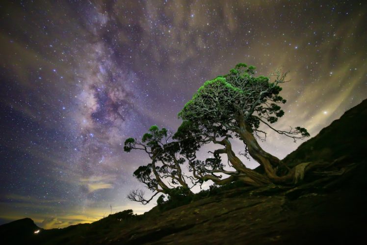 stars, Night, Taroko, National, Park, Taiwan, Sky HD Wallpaper Desktop Background