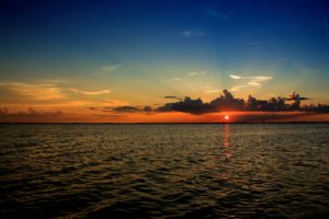 sunset, Daocean, Sea, Clouds, Brevard, Florida