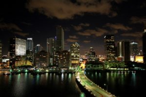 cityscapes, Usa, Florida, Skyscrapers, Miami, Bridges, Roads, Buildings