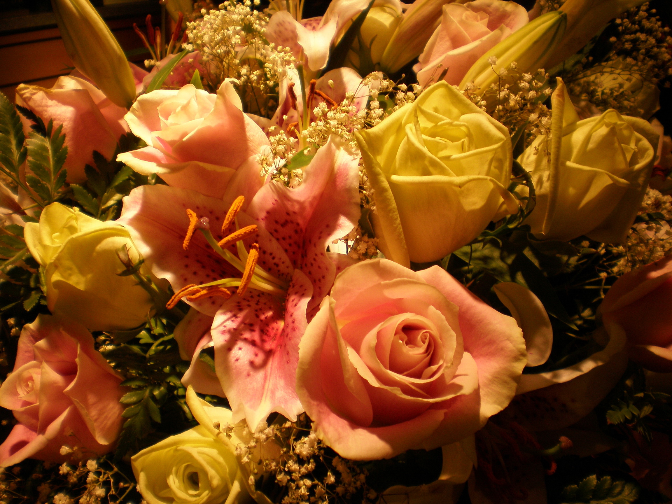 bouquets, Roses, Flowers Wallpaper