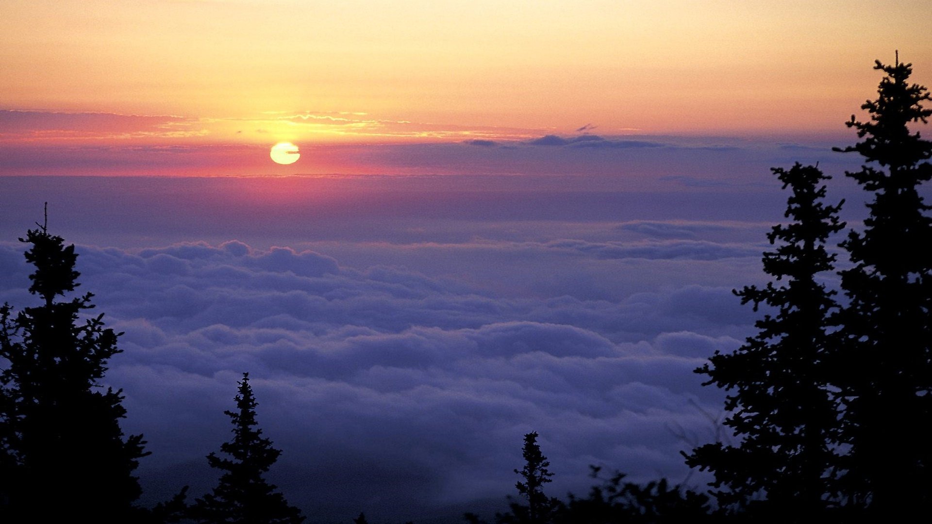 sky, Nature, Blue, Clouds, Sun, Sunset, Orange, Sunrise Wallpaper