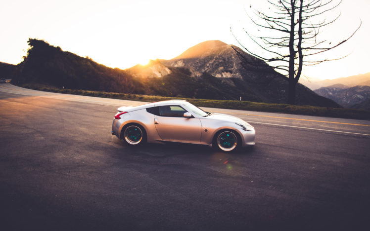 nissan, 370z, Warm, Sunset, Roads, Tuning, Supercar HD Wallpaper Desktop Background