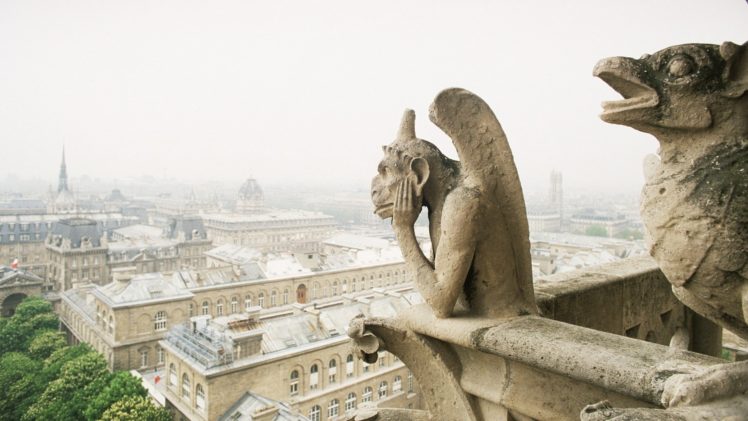 paris, France, Gargoyle, Cathedral, Notre, Dame, 1920×1080, Wallpaper, Nation, France, Hd HD Wallpaper Desktop Background