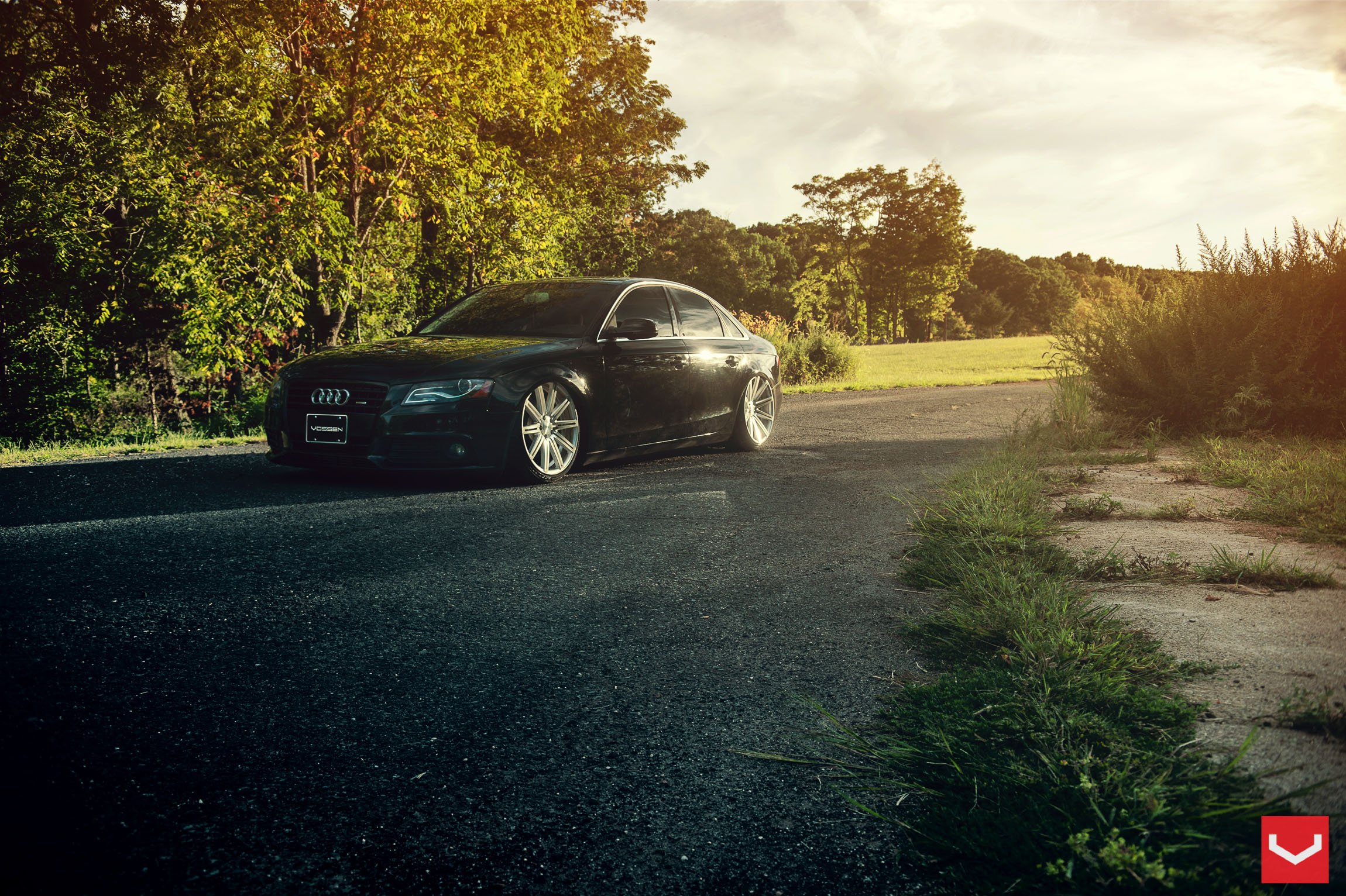 vossen, Wheels, Audi a4, Tuning Wallpaper
