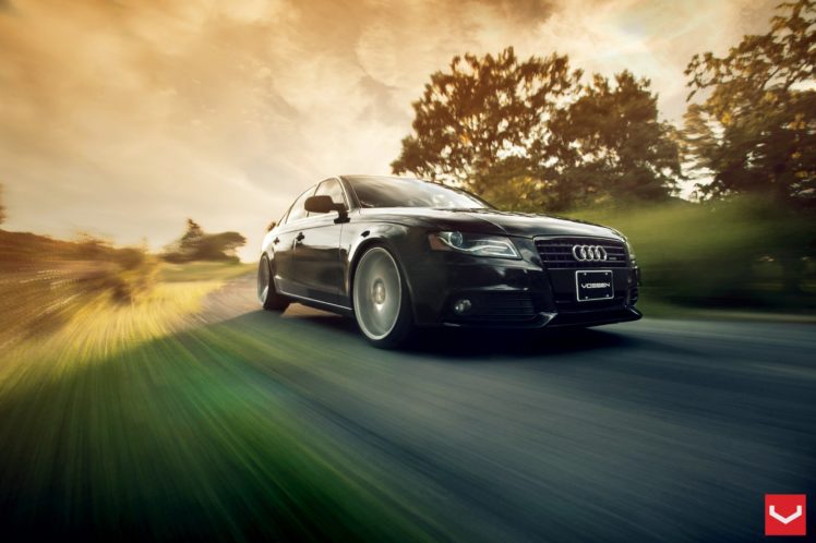 vossen, Wheels, Audi a4, Tuning HD Wallpaper Desktop Background