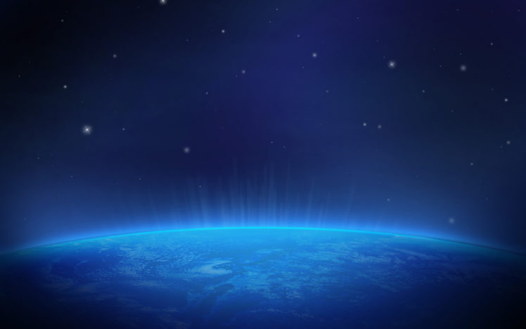 planet, Stars, Blue HD Wallpaper Desktop Background