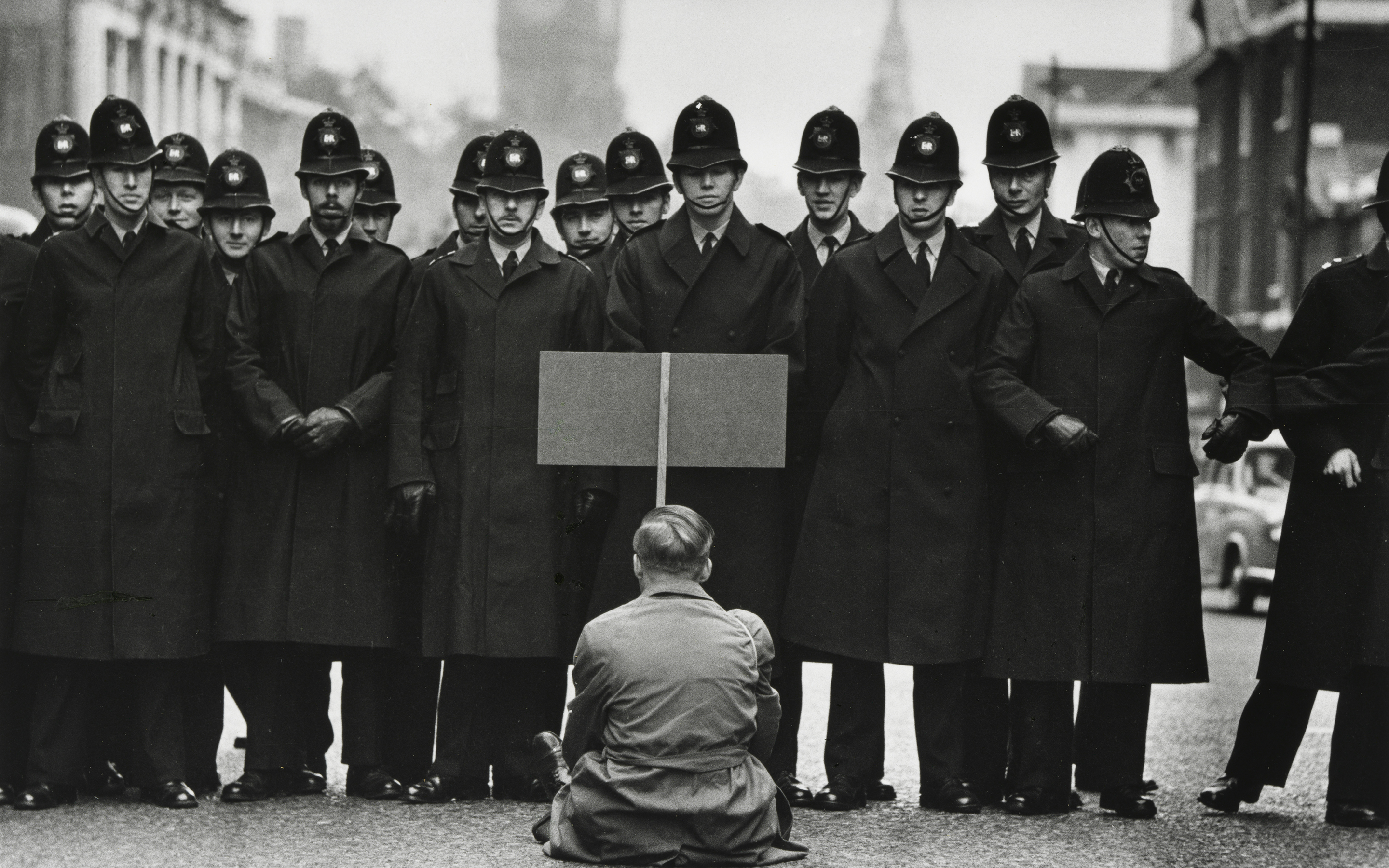 protest, Bw, Police, Anarchy, People, Men, Males, Retro, Black, White Wallpaper