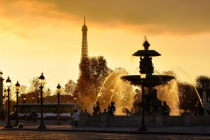 paris, Cityscapes, Lanterns, Fountains, Travel, Eiffel, Tower
