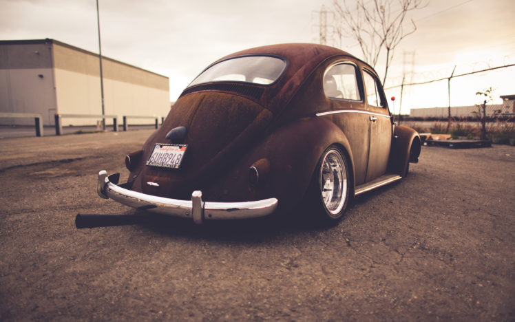 volkswagen, Bug, Classic, Car, Classic, Rust, Warm, Wheel, Tuning, Lowrider HD Wallpaper Desktop Background