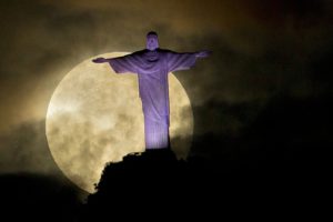 christ, The, Redeemer,  , Moon, Brazil, Purple