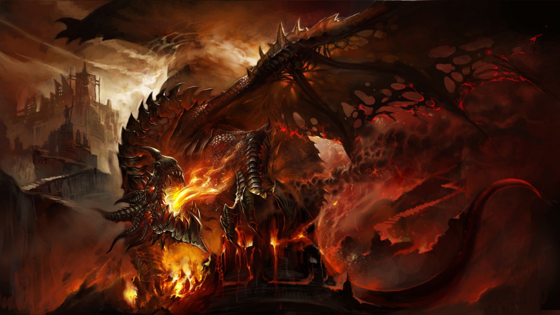 warcraft,  , Cataclysm, Death, Wing, Game Wallpaper