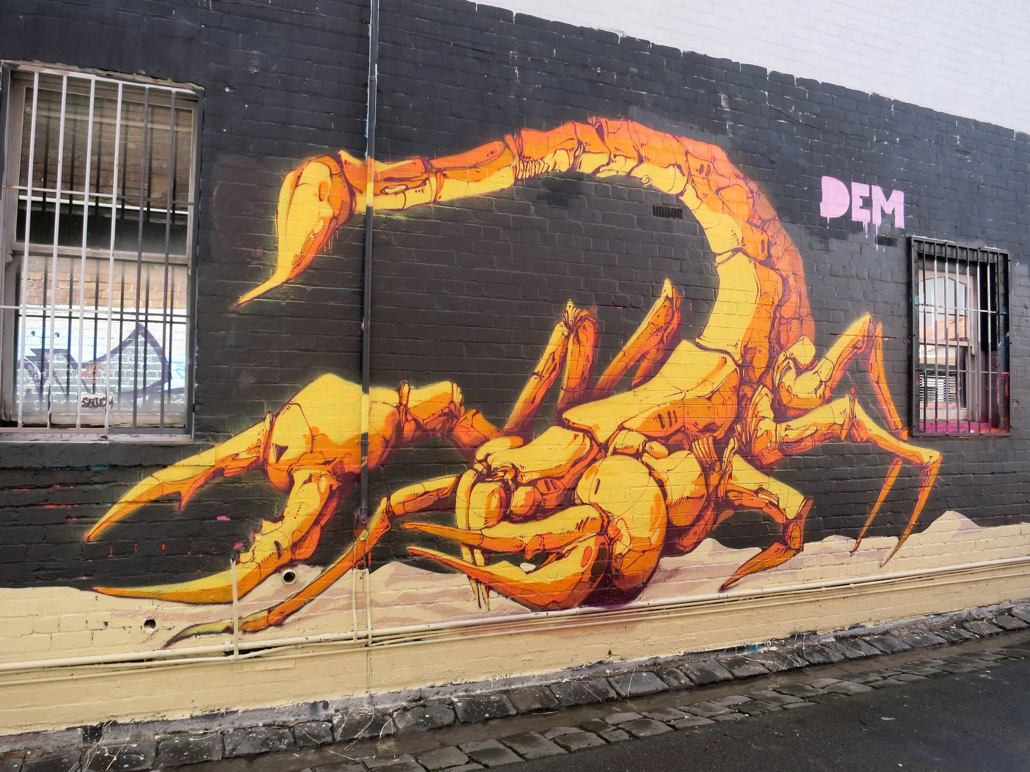 Скорпион граффити