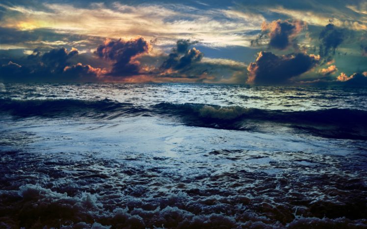 sea, Waves, Landscape HD Wallpaper Desktop Background